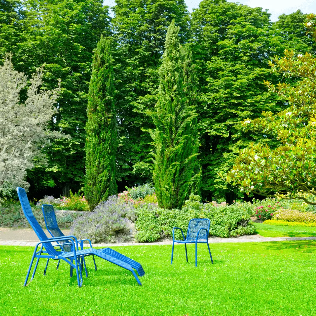 Patio with a Chic Outdoor Recliner